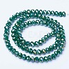 Electroplate Glass Beads Strands X-EGLA-A034-P6mm-B09-2
