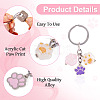 Alloy Enamel & Acrylic Keychain KEYC-TAC00033-4