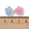 Transparent Crackle Acrylic Beads X-OACR-B031-21-4