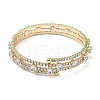 Fashion Brass Triple Layer Warp Bracelet BJEW-L683-01G-3