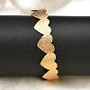 304 Stainless Steel Cuff Bangles for Women BJEW-B120-02G-02-3