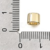 Brass Micro Pave Clear Cubic Zirconia Beads CU-CBAA19F-01G-H-2