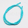 Synthetic Turquoise Beads Strands TURQ-G120-4x6mm-10-2