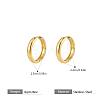 304 Stainless Steel Huggie Hoop Earrings QV2098-1-4