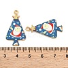 Christmas Theme Rack Plating Alloy Pendants FIND-M020-02H-G-3