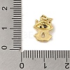Brass Micro Pave Clear Cubic Zirconia Pendants KK-R162-015B-G-3