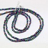 Electroplate Non-magnetic Synthetic Hematite Beads Strands G-J169B-4mm-05-2