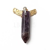 Eagle Natural Amethyst Pointed Pendants G-I333-04E-2