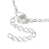 Brass Braided Macrame Pouch Empty Stone Holder Necklace Making NJEW-JN04564-6