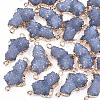 Electroplate Druzy Resin Links connectors RESI-S366-05C-1