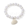 ABS Plastic Imitation Pearl Beaded Stretch Bracelet BJEW-JB10104-02-1