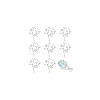 Brass Rhinestone Cabochon Settings KK-WH0079-108S-7