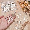60Pcs 2 Styles Opaque Acrylic Pendants OACR-SP0002-34-3