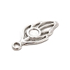 Non-Tarnish 304 Stainless Steel Pendant Cabochon Settings STAS-F282-13MC-3