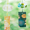 Glass Round Wind Chimes AJEW-WH0270-709A-3