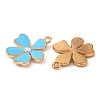 10Pcs 5 Colors Alloy Enamel Pendants ENAM-YW0002-11-3