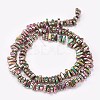 Electroplated Non-magnetic Synthetic Hematite Beads Strands G-P367-G-2