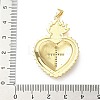 Brass Micro Pave Cubic Zirconia Pendants KK-I379-03G-K-3