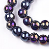 Electroplate Transparent Glass Beads Strands GLAA-T032-T8mm-AB03-3