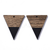 Resin & Walnut Wood Pendants X-RESI-T035-06C-2