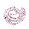 Electroplate Transparent Glass Beads Strands EGLA-Q136-01A-11-2