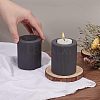 Ceramic Whiteware Candle Holder DJEW-WH0068-01A-3