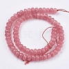 Natural Jade Bead Strands G-R171-6x8mm-06-2