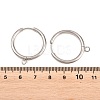 316 Stainless Steel Huggie Hoop Earring Findings EJEW-B158-01G-P-3