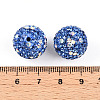 Polymer Clay Pave Rhinestone Beads X-RB-T018-01B-3