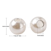 Imitation Pearl Acrylic Beads PL614-1-3