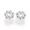 Alloy Flower Spacers X-TIBEB-A101757-S-FF-2