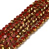Electroplate Glass Beads Strands X-EGLA-P061-01A-07-1