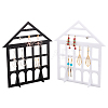 Detachable Lovely House Acrylic Earring Display Stands EDIS-WH0029-48A-3