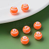 Opaque Striped Acrylic Beads MACR-S373-27D-04-5