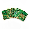 Chinese Brocade Tassel Zipper Jewelry Bag Gift Pouch ABAG-WH0005-46E-1
