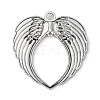 Tibetan Style Alloy Wing Large Pendants X-TIBEP-S100-AS-RS-2