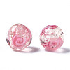 Handmade Luminous Inner Flower Lampwork Beads LAMP-TD001-8mm-03-01-4