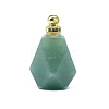 Natural Green Aventurine Perfume Bottle Pendants BOTT-PW0001-070I-1