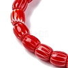 Handmade Lampwork Chevron Beads Strands X-LAMP-K041-01B-20-4