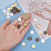 30Pcs 3 Colors Iron Bead Cap Pendant Bails STAS-PH0004-67-3
