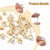 16Pcs Brass Stud Earring Findings KK-FS0001-56G-2