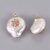 Natural Cultured Freshwater Pearl Pendants PEAR-F008-52G-2