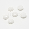 Natural White Jade Gemstone Cabochons X-G-T020-8mm-04-1