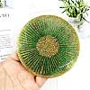 Flat Round with Stipe Pattern Cup Mat Silicone Molds LS-DIY-M039-02-6