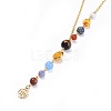 Universe Galaxy The Nine Planets Guardian Star Stone Necklaces NJEW-JN02413-06-2
