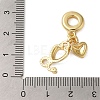 Rack Plating Brass Enamel European Dangle Charms KK-P279-33G-3