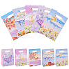 5Pcs 5 Styles Printed Paper Gift Tote Bags ABAG-TA0001-53-1