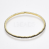 Brass Claw Chain Stretch Bracelets X-BJEW-T010-02G-06-2