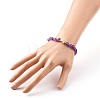 Nuggets Natural Gemstone Stretch Beaded Bracelets BJEW-JB05805-6