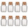 Glass Wishing Bottle Bead Containers X-CON-Q012-1